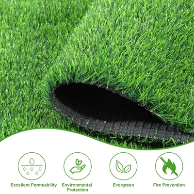 200 points de suture/M Matériau PE non remplissage Gazon artificiel 50 mm 18000 Dtex Pour le football/sports de soccer