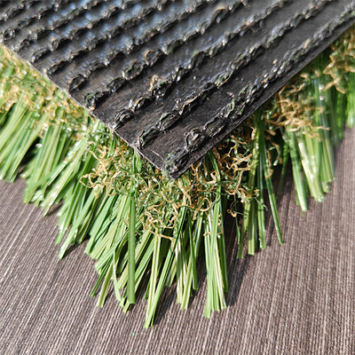 40 mm 14600 Dtex paysagisme faux gazon vert artificiel avec trous de drainage perforés et adhésif PU