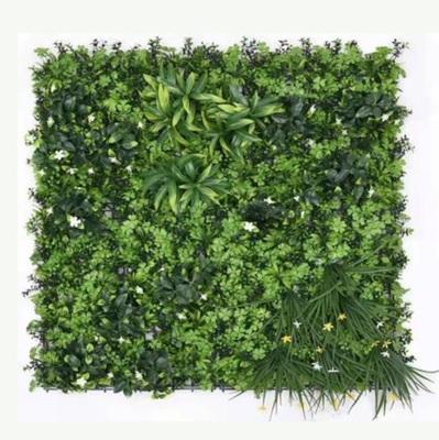 en PE vert Panneaux muraux en herbe artificielle extérieurs 100cm*100cm