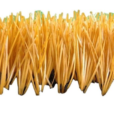 32 mm de hauteur de piles Jaune Sport Faux gazon artificiel Avec 11200 Dtex et 14700 Densité Pour la décoration extérieure