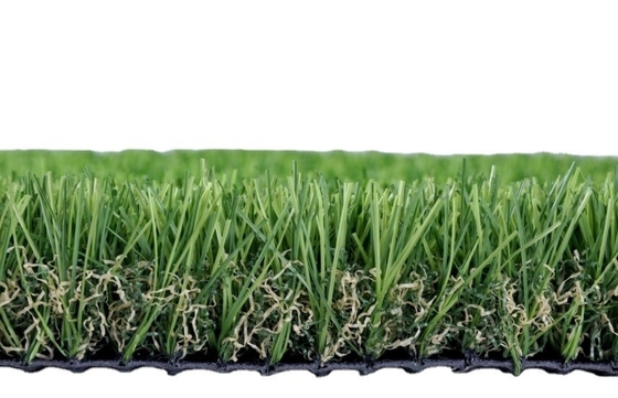 Dtex 12000 "C" forme 40 mm Artificiel de l'éclairage du paysage de l'herbe 130 points/M Faux de l'herbe pour les jardins