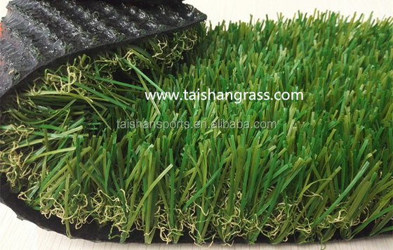 38 mm de terrain de jeu Herbe artificielle haute densité pour jardins d'enfants 40 mm revêtement en latex Faible entretien Anti-frottement Haute perméabilité
