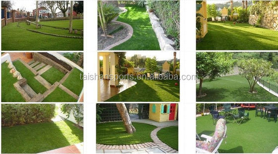 Faible entretien Haute perméabilité Spécifications personnalisables Aménagement paysager Gazon artificiel pour les terrains de jeux et les jardins d'enfants