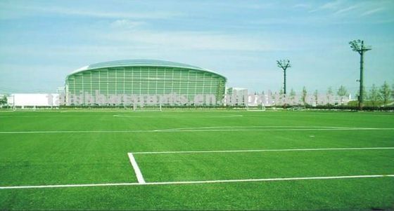 Gazon artificiel de football de hauteur de pile de 32 mm avec support CPP+LENO et revêtement en latex SBR
