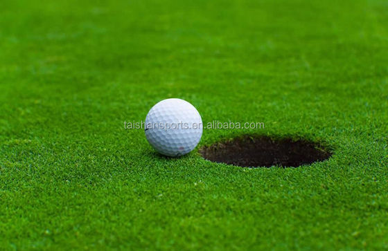 Gazon artificiel de golf avec hauteur de piles de 17 mm, haute densité et adhésif PU pour les verts de mise en place synthétiques