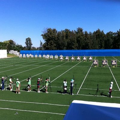 20 mm de hauteur de pile gazon artificiel résistant aux UV personnalisable pour le tennis et le sport