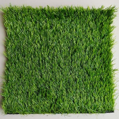 Céréales synthétiques non remplies 25 mm Herbe artificielle haute Dtex Pour les terrains de sport et les décorations paysagères