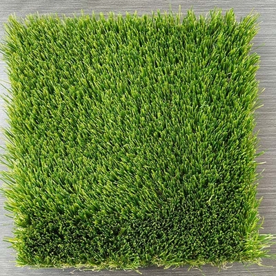 Vert SBR Latex Sous-trait 53mm Herbe artificielle avec le mélange de quatre couleurs utilisées pour le loisir et la décoration