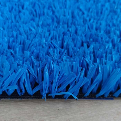 20 mm de hauteur de pile Tennis gazon artificiel sur mesure polyvalent bleu pour terrain de jeu