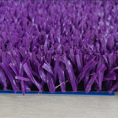 Turf artificiel de tennis multi-fonctionnel de couleur violette 25 mm Hauteur de pile avec un excellent système de drainage