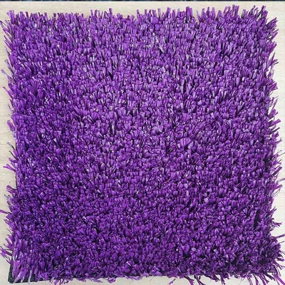 Turf artificiel de tennis multi-fonctionnel de couleur violette 25 mm Hauteur de pile avec un excellent système de drainage