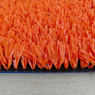Cour de tennis à gazon artificiel orange de 25 mm multi-fonctionnelle pour les installations sportives avec résistance aux UV
