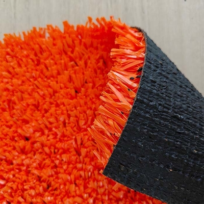 Cour de tennis à gazon artificiel orange de 25 mm multi-fonctionnelle pour les installations sportives avec résistance aux UV