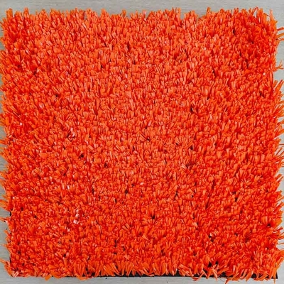 Cour de tennis à gazon artificiel orange de 25 mm multi-fonctionnelle pour les installations sportives avec résistance aux UV
