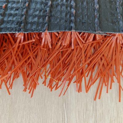 Gazon artificiel pour terrains de sport, couleur rouge brique, hauteur de fibre 40 mm, 12000 Dtex