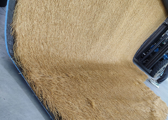 120 mm Roche de paille en polyéthylène synthétique durable Roche de paille artificielle légère avec couleur fanée