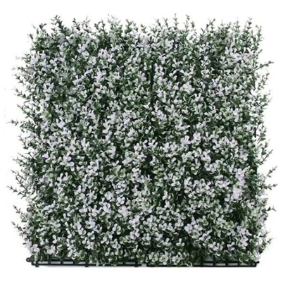 Paroi en herbe artificielle résistante aux UV recyclable Décoration de bureau à domicile en blanc extérieur