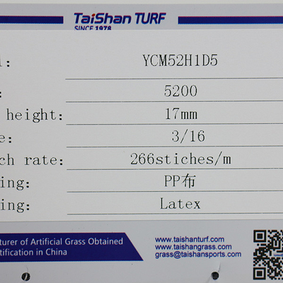 Taishan Durable PP Curly Grass 12mm13mm15mm 17mm pour le terrain de jeux pour enfants en plein air