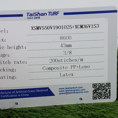200 points/m Gazon artificiel résistant aux UV pour paysage avec longueur de rouleau personnalisée pour des paysages parfaits
