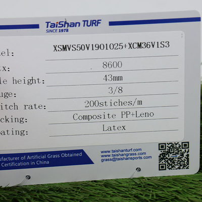 Custom Outdoor UV Resistant Natural Carpet Grass 43 mm Artificial Lawn Synthetic Garden Grass Artificial Turf for Landscape