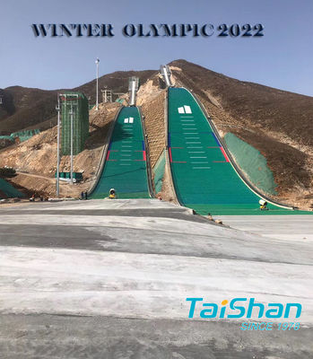 Turf artificiel multifonctionnel à haute densité anti-abrasion de 25 mm pour les stations de ski