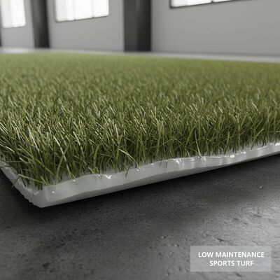 Herbe artificielle sans remplissage avec hauteur de pile de 30 mm et colle de latex transparent pour gazon sportif 12400 Dtex Faible entretien