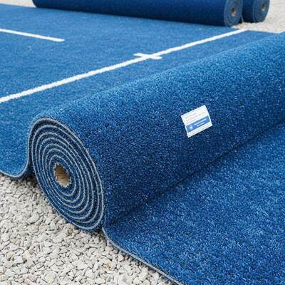 Gazon artificiel de padel bleu haute densité de 12 mm pour terrains de sport avec d'excellentes performances