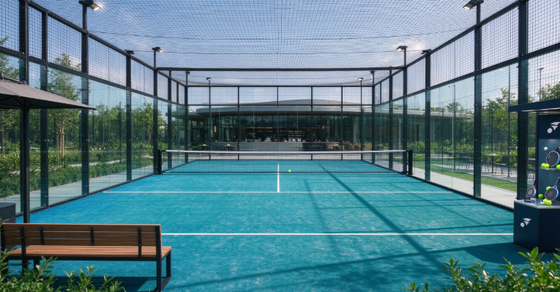 FEP Certifié 12 mm Hauteur de pile Haute densité de gazon artificiel de padel et gazon de padel pour les courts professionnels