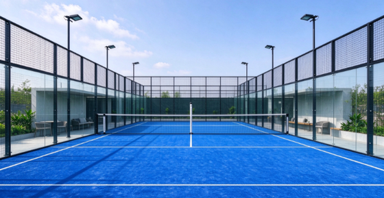 FEP Certifié 12 mm Hauteur de pile Haute densité de gazon artificiel de padel et gazon de padel pour les courts professionnels