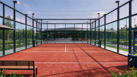FEP Certifié 12 mm Hauteur de pile Brique Couleur rouge Padel Herbe artificielle pour les courts de padel professionnels